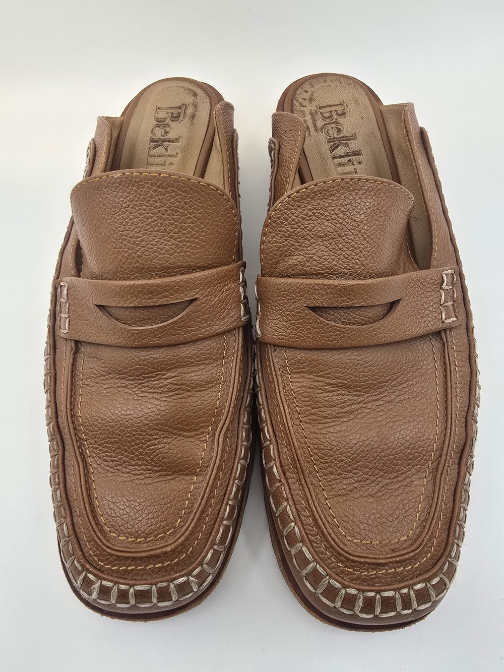Beklina - "Loafer Mule" - Color: Cocoa- Size: 11- Condition: Fair